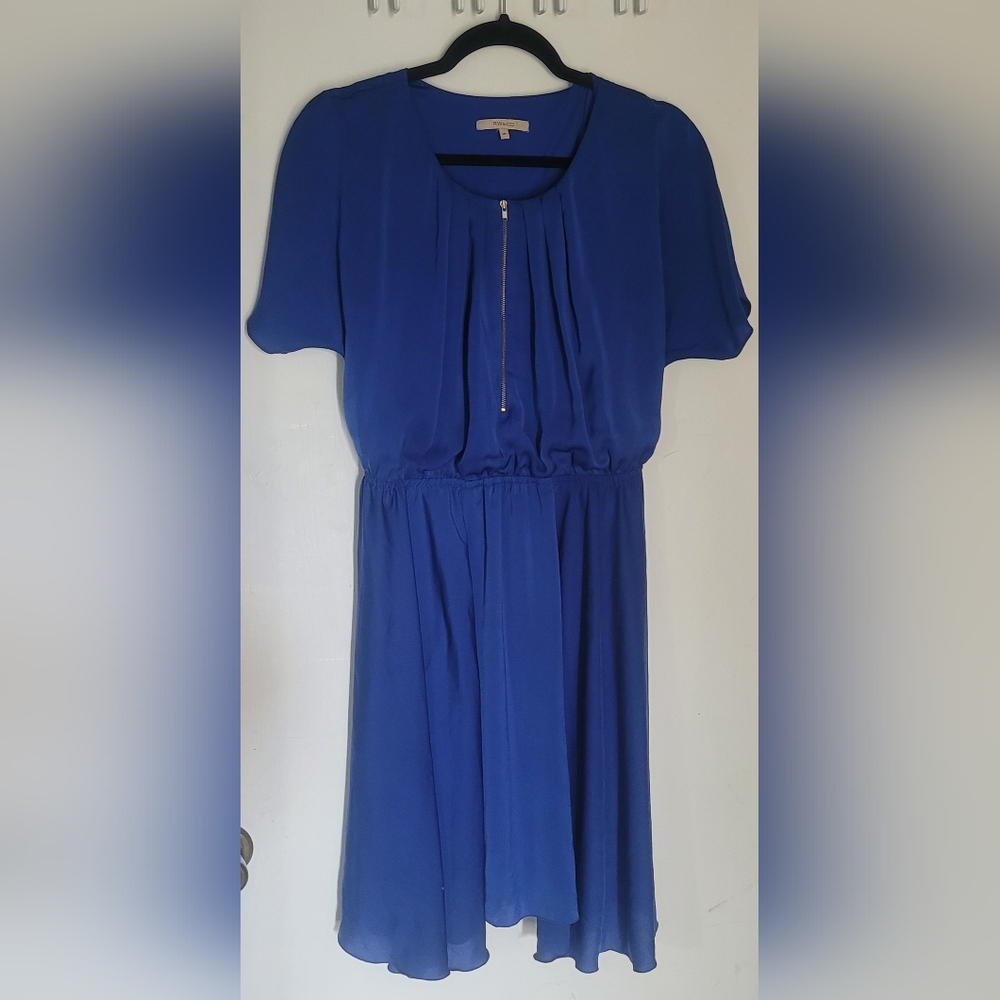 RW&CO Blue Ruffle Dress Size Small